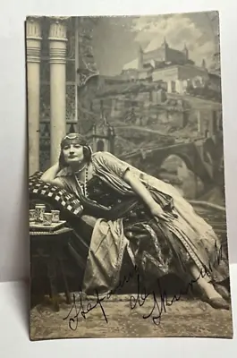 EXOTIC DANCER Harem Outfit AUTOGRAPH Signed 1923 Music Hall RP POSTCARD 18/1 • £6