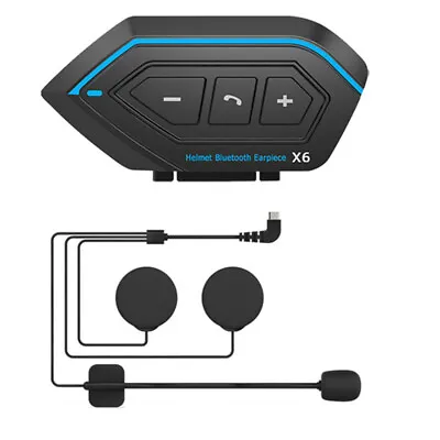 Motorcycle Intercom 2 Riders Helmet Interphone Bluetooth Headset Waterproof • $34.10