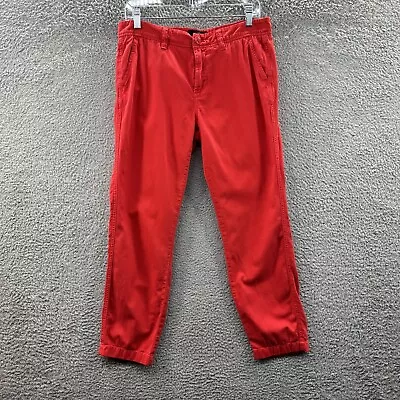 J.Crew Pants Women’s Size 6 Red Straight Leg Chino Pants Ladies 6 • $9.95