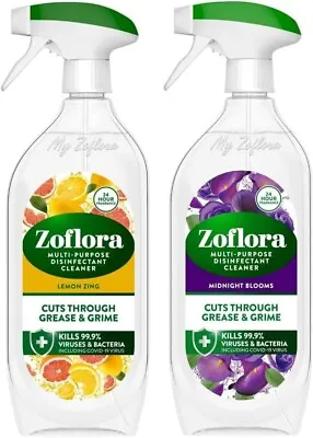 Zoflora Multi Purpose Disinfectant Cleaner Lemon Zing + Midnight Blooms Scent • £7.99