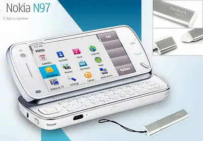HQ Silver STYLUS TOUCH PEN FOR Nokia N97 N97 Mini 5800 • $2.58