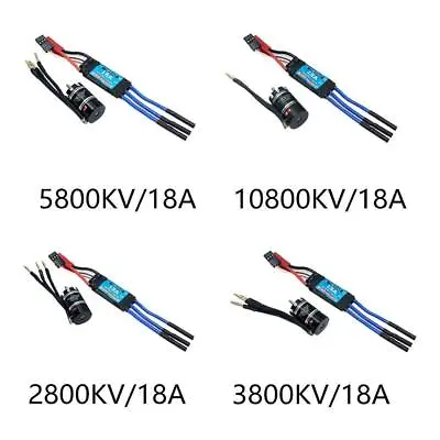 Multi Models Reliable Brushless Motor + 18A ESC For 1/24 1/26 1/28 1/32 RC Car A • $31.34