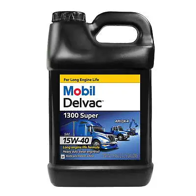 Mobil Delvac 1300Super HeavyDuty Synthetic Blend Diesel Engine Oil 15W-40 2.5Gal • $34.07