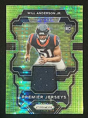 Will Anderson Jr. RC Jersey 2023 Prizm Premier Jerseys #PJ-WA Neon Green Pulsar • $2.99