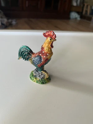 $5 • Buy Nobility Bejeweled Rooster Trinket Box Vhtf Great Condition.