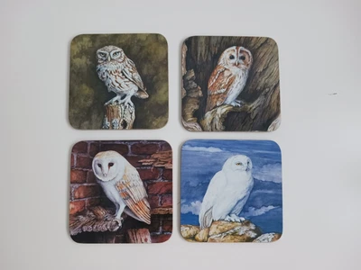 £5 • Buy Owl Coasters X 4