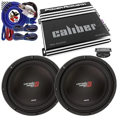 Bass Package 2X 10  4-ohm Subwoofer 1600 Watt Total & 1-Channel Bass Amplifier • $189.99