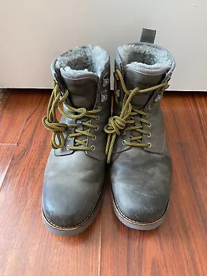 Men's Ugg Hannen Winter Boots - Size 8 - Metal Leather SKU 7843260 Vibram Soles • $35