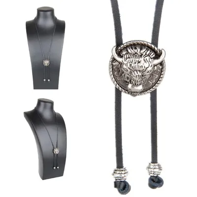 Bolo Tie Western Cowboy Dress Shirt Accessory Jewelry Bolo-ties Necktie Necklace • £4.37