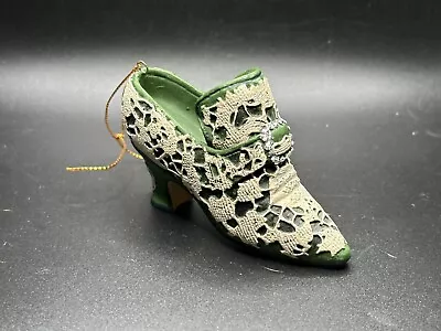 Venetian Green Lace Shoe Collectible Ornament Metropolitan Museum Of Art • $25