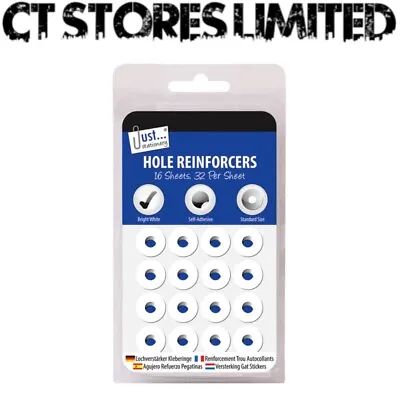 Bulk Hole Reinforcers Rings File Labels Filing Hole Punch Documents • £1.97