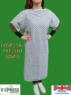 £29.99 • Buy HOSPITAL GOWNS Patient Dignity Gown PPE *PICK YOUR PACK SIZE* 