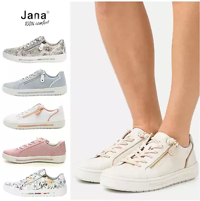 Jana Ladies Trainers Sneakers Size UK 4 5 6 6.5 7 7.5 Comfortable Womens Shoes • £35