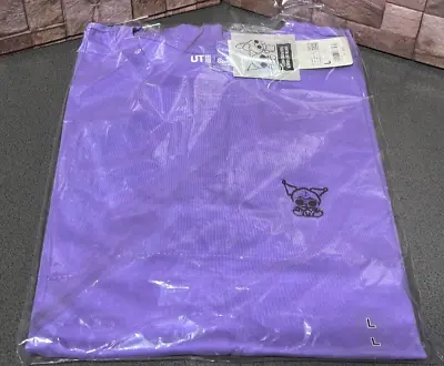 UNIQLO Sanrio KUROMI & MY MELODY T-shirt Oversize Fit L Size Purple JAPAN • $33.91
