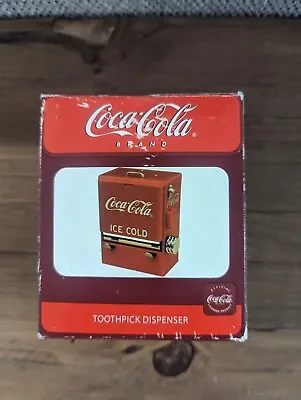VINTAGE Coca Cola Toothpick Dispenser Ornamental Mini Fridge Design • $20