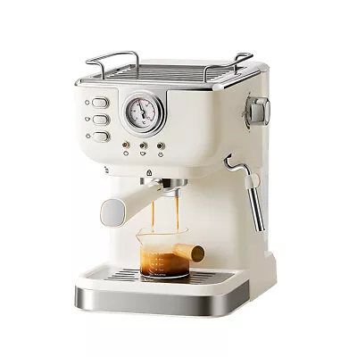 Espresso Coffee Machine 20 Bar Stainless Steel Espresso Maker With Milk N4N3 • $156.59