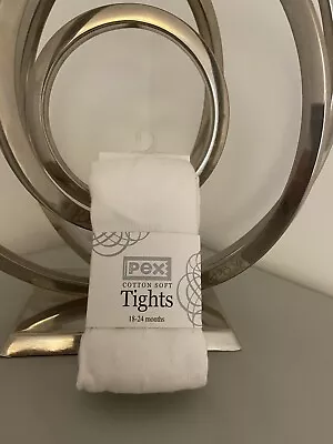 £7.50 • Buy Girls Pex White Textured Tights 18-24 Months BNWT 