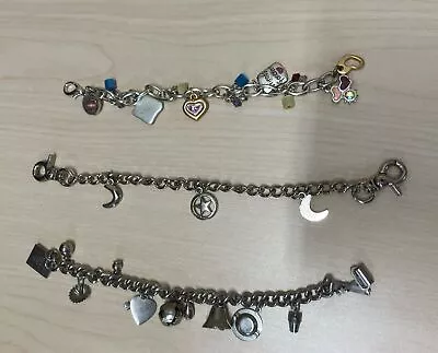 Vintage Childs Charm Bracelet Lot Of 3 • $14.99