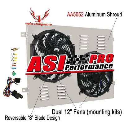 Electric Fan+Shroud Kits Fit 1968-1979 Ford F-Series/Bronco/F-100/250 Pickup V8 • $139