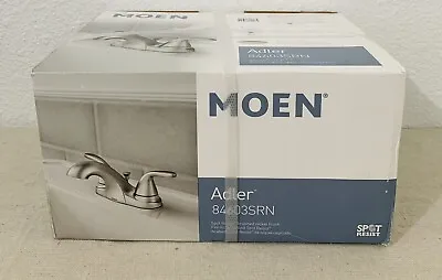 Moen Bathroom Faucet Adler 84603SRN Spot Resist Brushed Nickel Finish NEW • $44.99