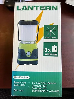 Portable Camping 1000 Lumen LED Lantern Light Battery Powered • $18
