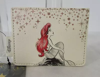 Disney Loungefly Ariel Card Holder Rock Rose Gold RARE NWT! • $29.95