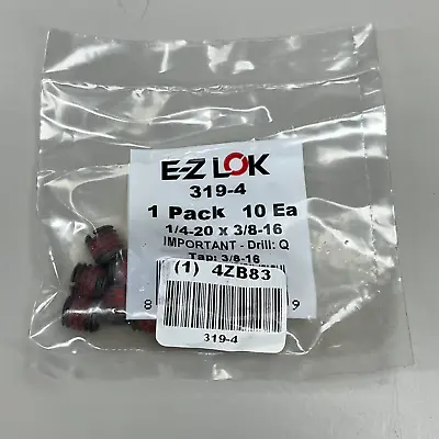 E-Z LOK 10-PACK! 319-4 1/4-20 Carbon Steel Thin Wall Insert For Metal (New) • $7