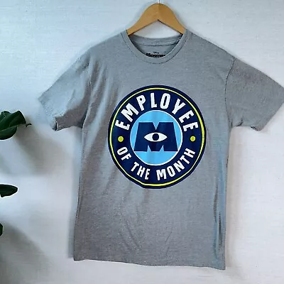 Disney Monsters Inc. Medium Gray T-Shirt Employee Of The Mont • $29.47