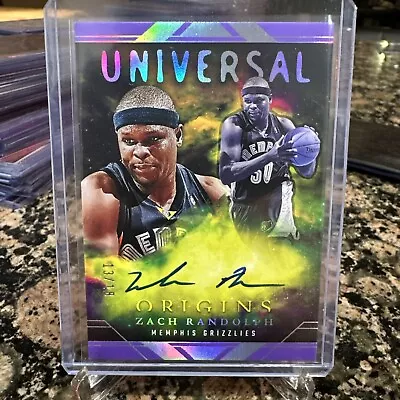 ZACH RANDOLPH 2023-24 PANINI ORIGINS UNIVERSAL AUTO Purple FOTL # /18! Memphis • $1