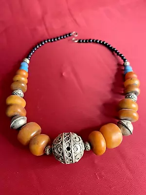 Handcrafted Moroccan Tuareg Necklace Berber African Pendant Niger Tribal Ethnic • $75.90