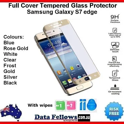 Samsung Galaxy S7 Edge 3D Full Cover Tempered Glass Screen Protector S7e 9H S7 E • $8.69