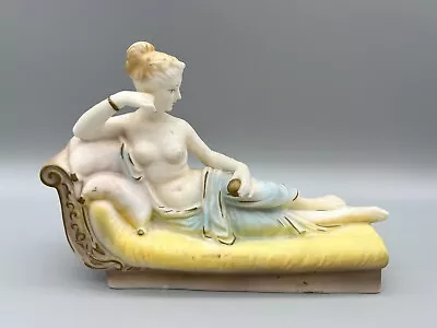 VTG Hand Painted Tilso Porcelain Bisque Paolina Borghese Decorative Figurine • $39.99