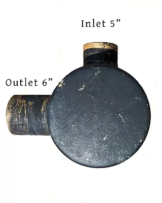 Marine Muffler 5  Side Inlet - 6  Side Outlet 16-1/2  Tall 14  Square Base • $149