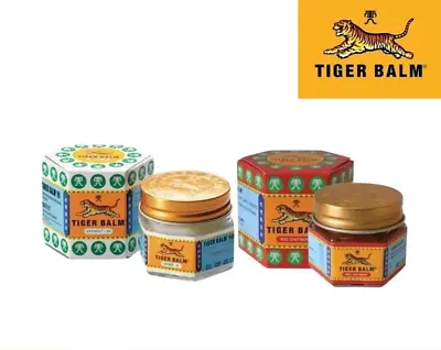 30gx2 Thai Original Tiger Balm Herb White Cool Red Hot Ointment Rub Relieve Pain • $33.99