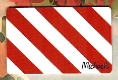 MICHAELS Candy Cane Stripes ( 2017 ) Gift Card ( $0 ) • $2.50