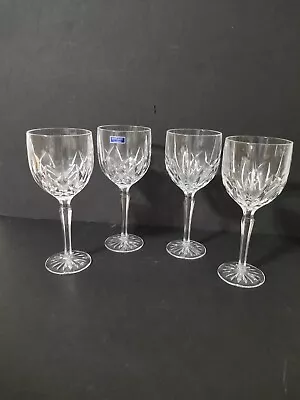 Set Of 4 Vintage Marquis By Waterford Markham Crystal Water / Wine Goblets • $34.95