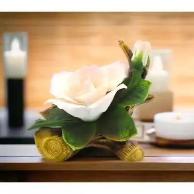 Ceramic Peace Rose Figurine Home Decor • $25.43