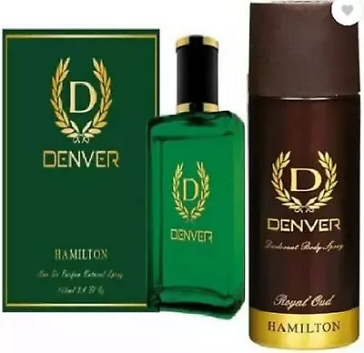 Denver Hamilton  Royal Oud Deodorant 165ml & Parfum 100ml Pack Of 2 • $29.87