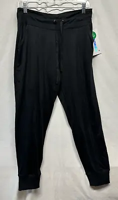 Marika Black Tapered Ankle Length Joggers Pants With Pockets Medium New • $29.99