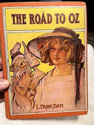  The Road To Oz  L Frank Baum 1940’s Reilly & Lee Without Dust Jacket Orange HB! • $80