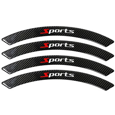 Carbon Fiber Wheel Eyebrow Arch Lips Trim Cover Mud Guards For Car Fender Flares • $16.56