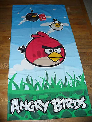 £12.81 • Buy New Angry Birds Beach Bath Towel Plush Cute!!