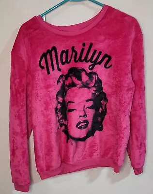 NWOT Marilyn Monroe Velour Fuzzy Sweater Medium (7-9) • $15