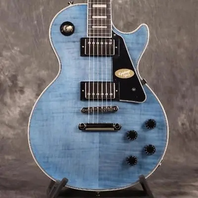 Epiphone Inspired By Gibson Les Paul Custom Figured Transparent Blue • $845.86