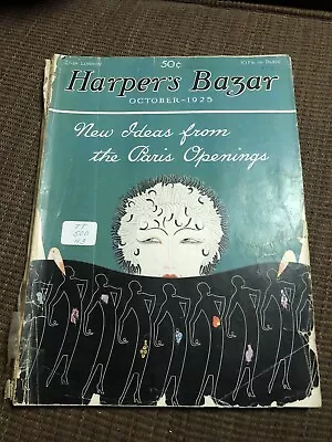 Vintage HARPER’S BAZAAR Magazine October 1925 • $50