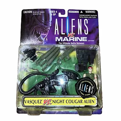 Aliens Vs Marine VASQUEZ Kenner 1996 Night Cougar 2 Pack Rare MOC Free Shipping • $69.99