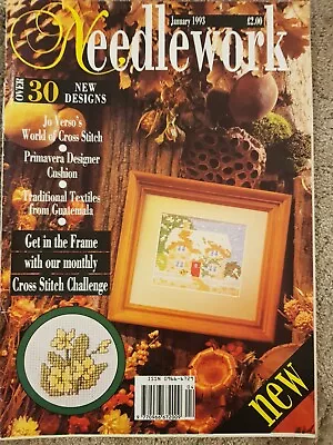 (1993) NEEDLEWORK Mag Jan - Cross Stitch - Patches & Quilts - 30 Designs  • £1.99