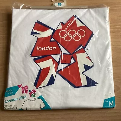 Official London 2012 Olympics T-shirt - White  Size Medium BNIB • £6