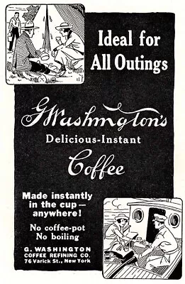 1925 Washington Coffee: Ideal For All Outings Vintage Print Ad • $6.75