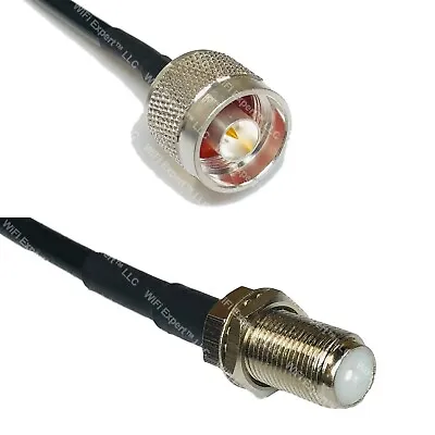 RG58 N MALE To F FEMALE Coaxial RF Cable USA-Ship Lot • $11.49